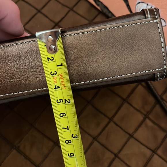 Pelle Studio bronze leather mini clutch wristlet - Picture 14 of 15